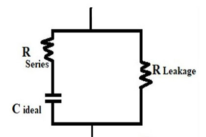 equivalent circuit of capacitor